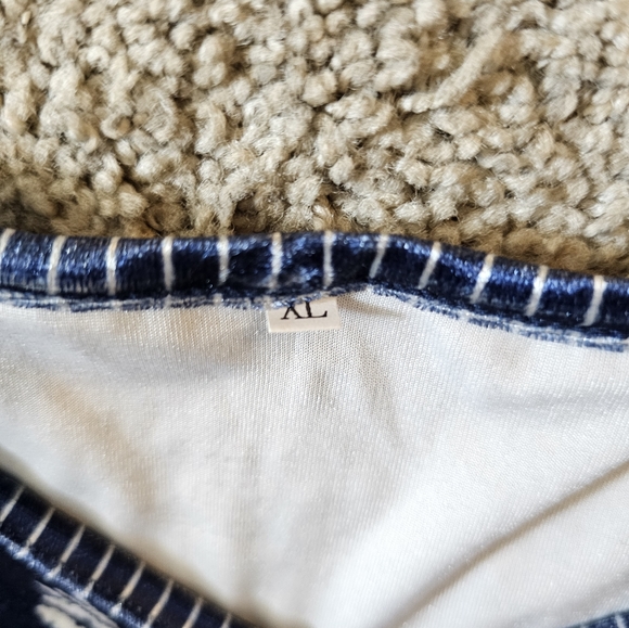 Dark Blue Velvet Dress XL No Brand - Picture 4 of 4